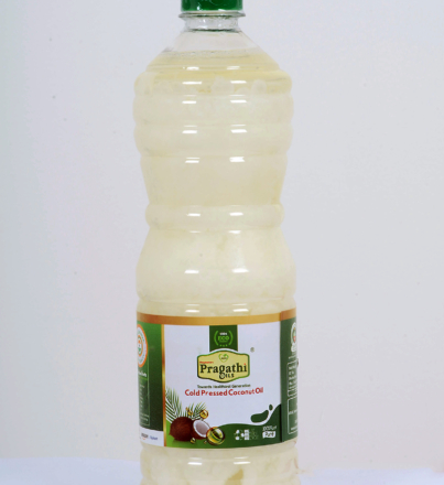 Pragathi Wood Pressed Coconut Oil 1Ltr BD 3.250